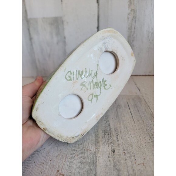 Vintage blue iris flower‎ Napkin holder ceramic home decor kitchen - Picture 5 of 5